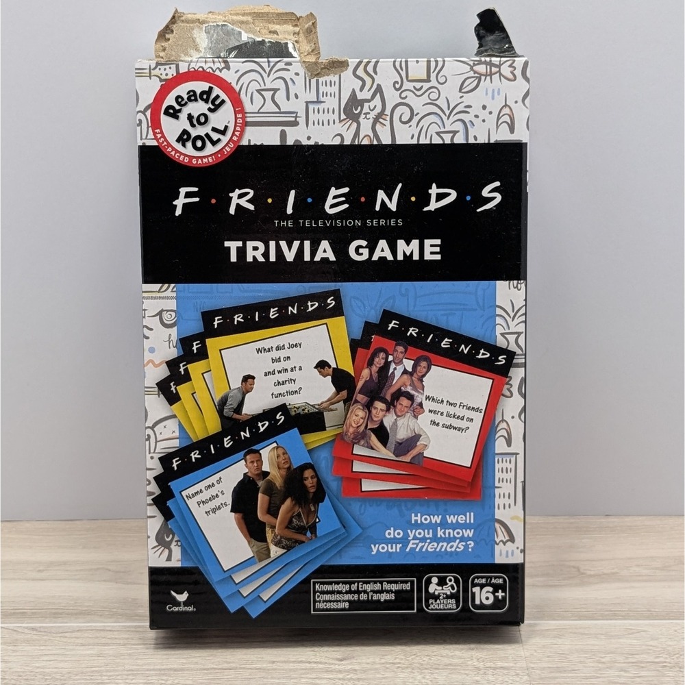 Friends TV Series Trivia Game Cardinal 2019 Open Box Sealed Cards Missing Rules